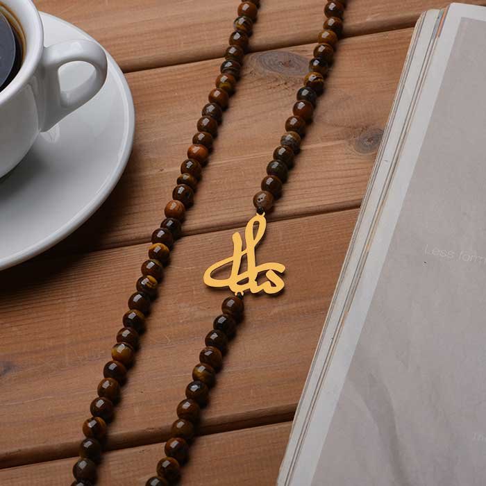 گردنبند تایگر با پلاک طلا سار ا
