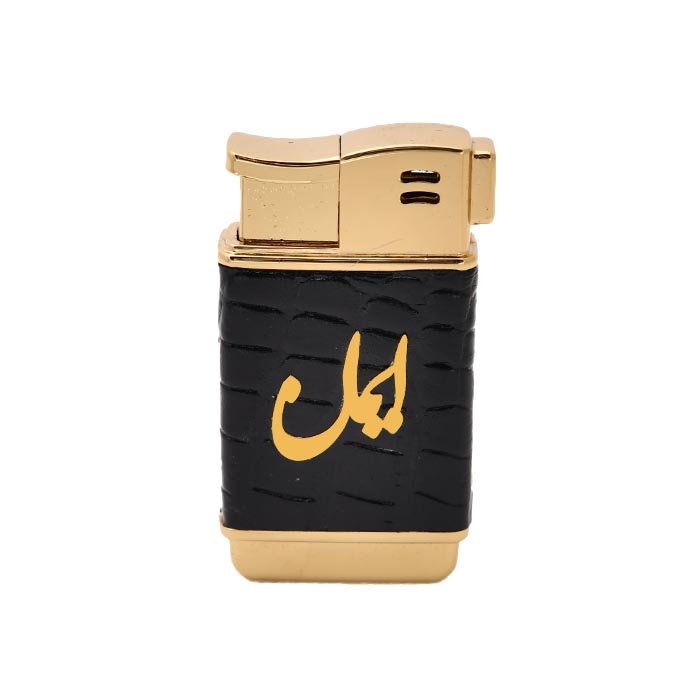 فندک طلا چرم اسم ایمان