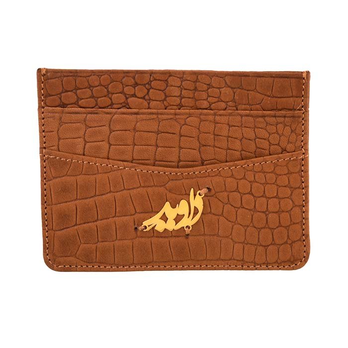 کیف کارت طلا چرم اسم داوید