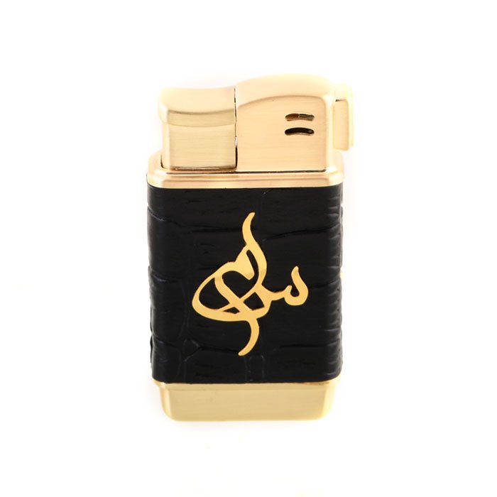 فندک طلا چرم اسم سام