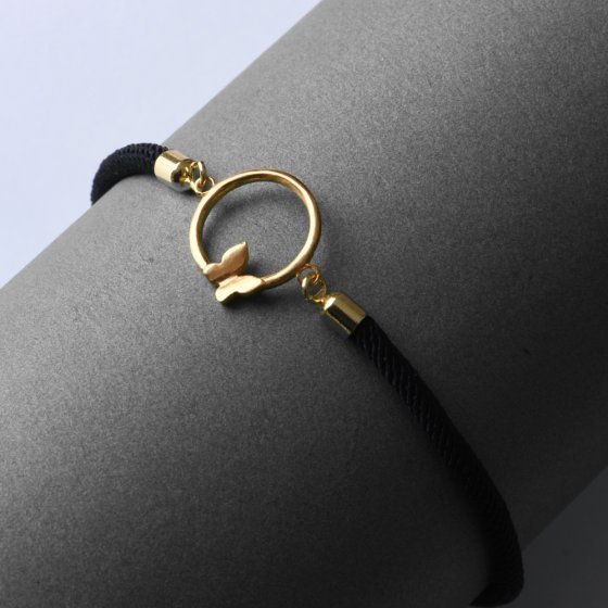 دستبند طلا طرح پروانه