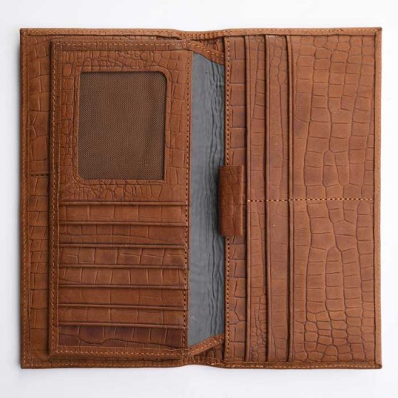 کیف پول کتی چرم عسلی