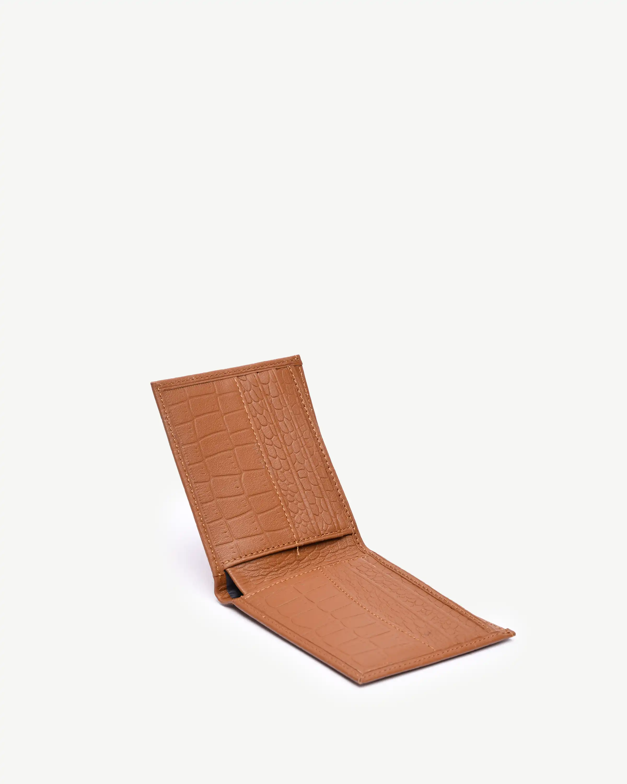 کیف پول جیبی چرم طبیعی عسلی