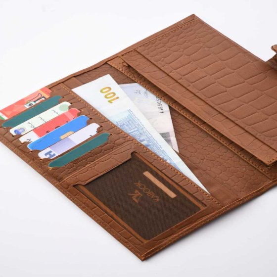 کیف موبایل چرم عسلی