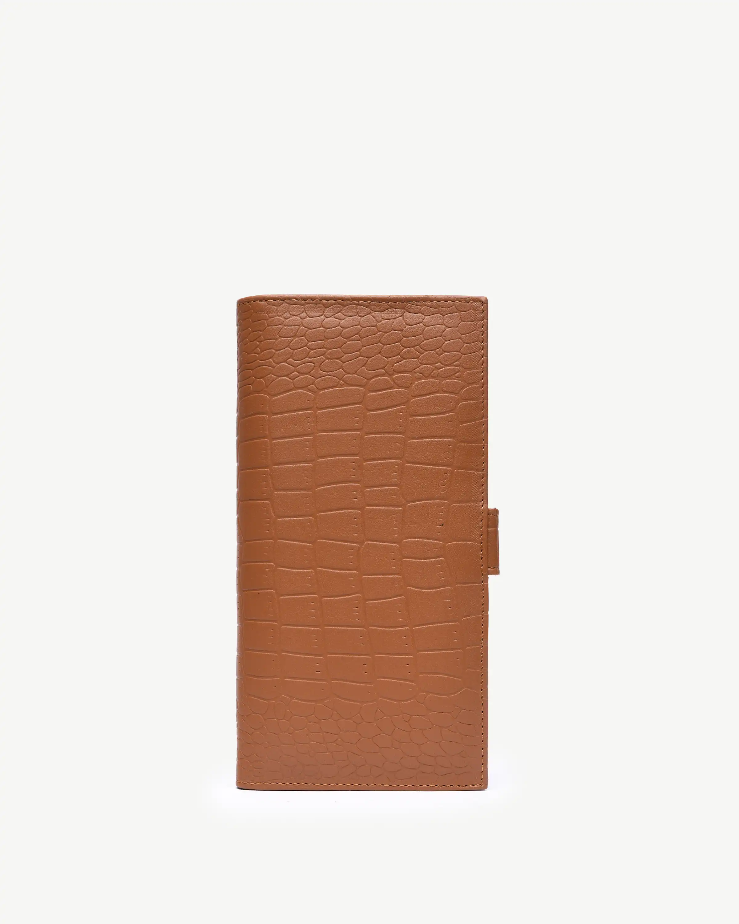 کیف موبایل چرم طبیعی عسلی کروکودیل