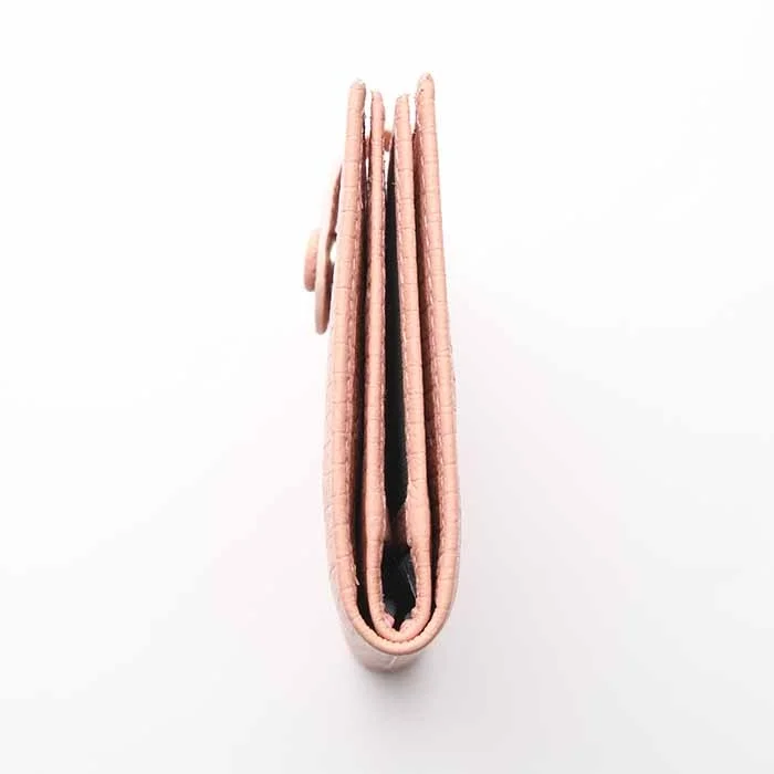 کیف کارت 4 لت چرم صورتی
