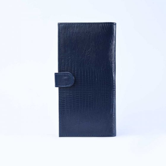 کیف موبایل چرم سورمه ای لیزارد