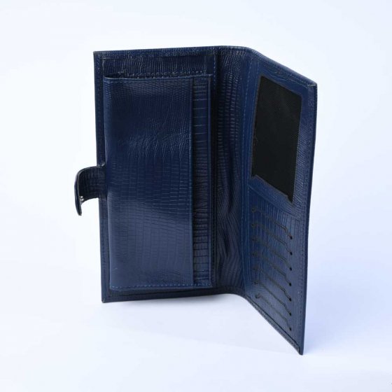 کیف موبایل چرم سورمه ای لیزارد