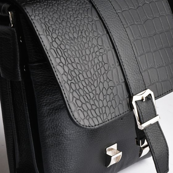 کیف کراس بادی مردانه طرح سپنتا چرم فلوتر مشکی