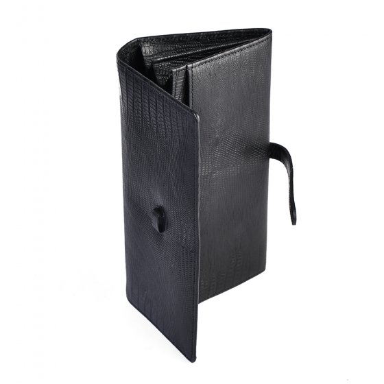 کیف دستی زنانه طرح هینا چرم لیزارد مشکی