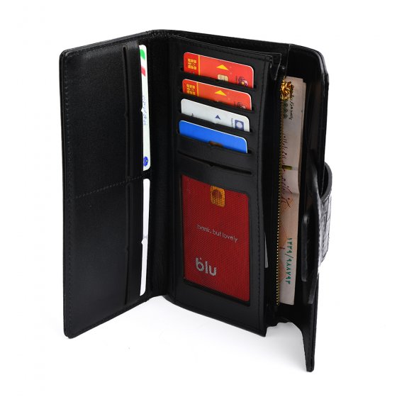 کیف دستی زنانه طرح پادینا چرم کروکودیل مشکی