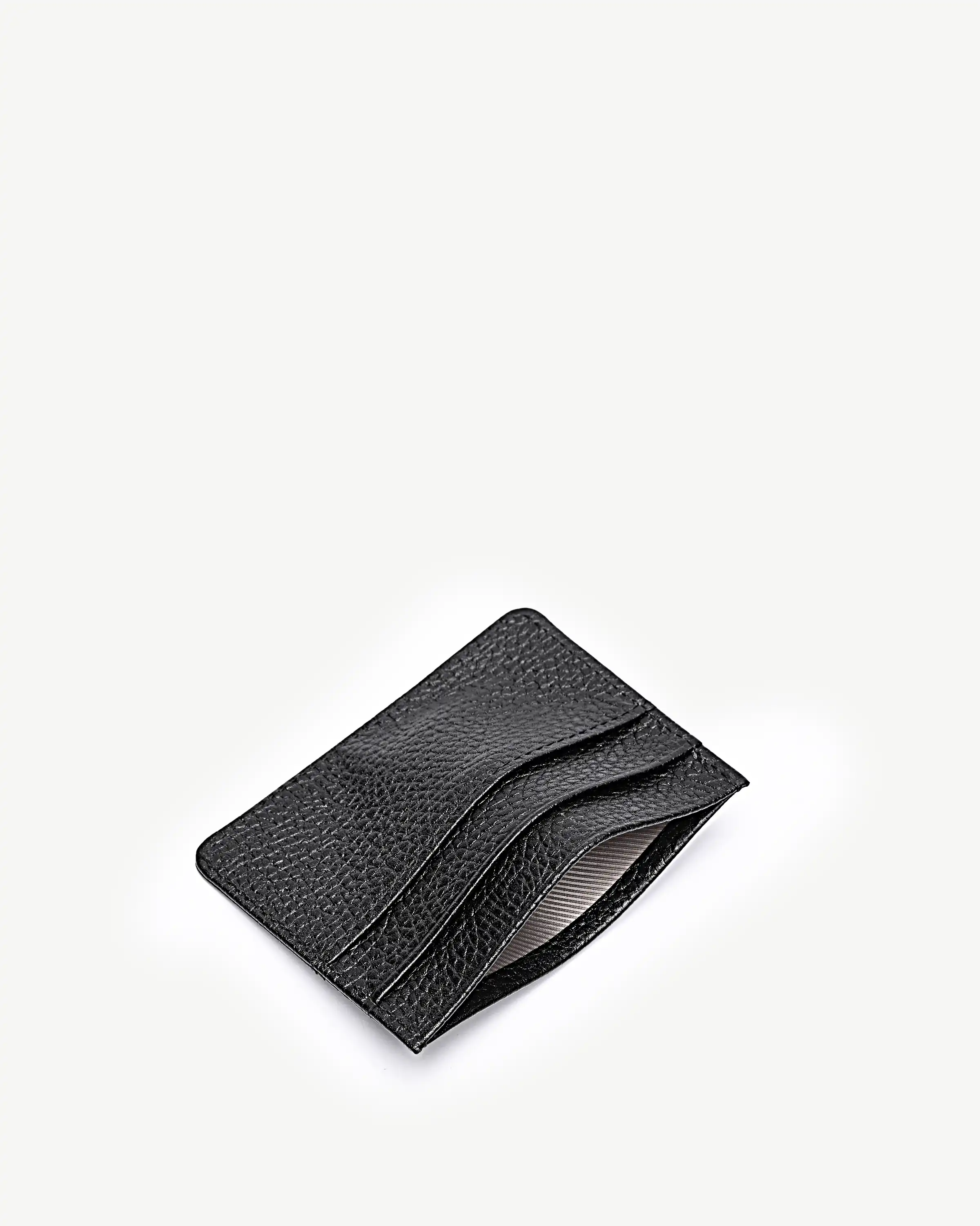 کیف کارت چرم طبیعی مشکی فلوتر