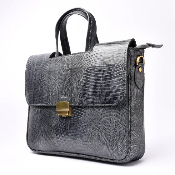 کیف دیپلمات مردانه طرح وکیلی چرم لیزارد طوسی