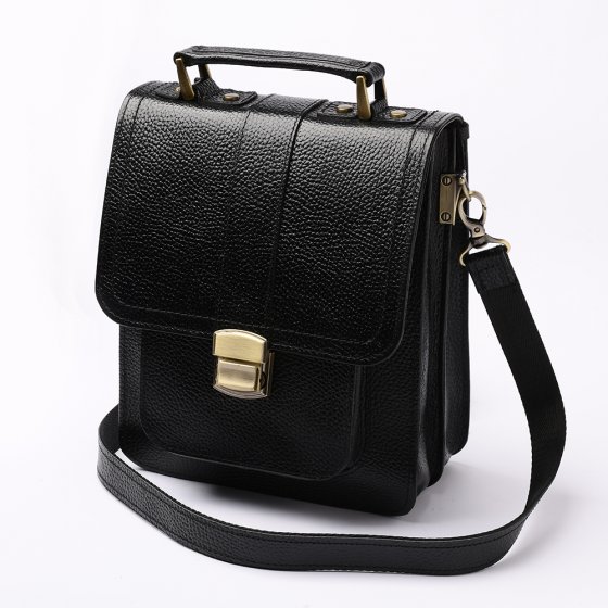 کیف کراس بادی مردانه طرح گوان چرم فلوتر مشکی