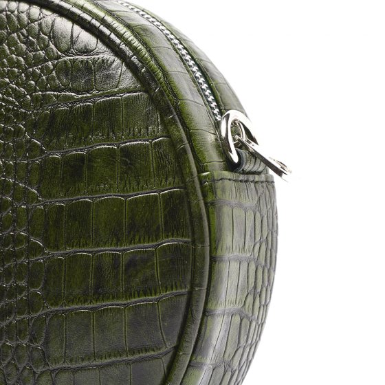 کیف دوشی دخترانه طرح سوگند چرم کروکودیل سبز