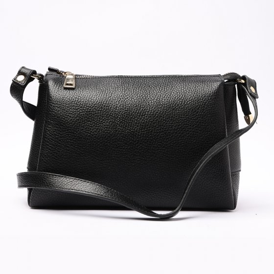 کیف زنانه مجلسی طرح نسیم چرم فلوتر مشکی