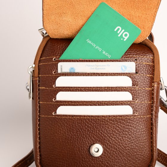 کیف کراس بادی مردانه طرح آیریک چرم فلوتر عسلی