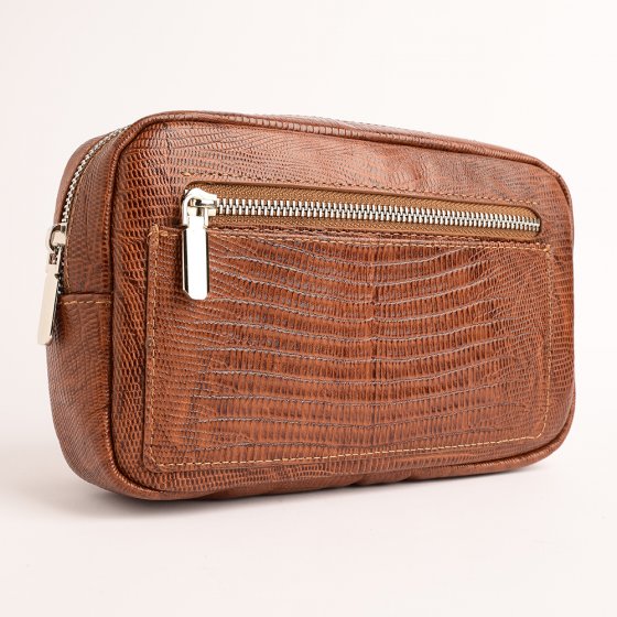 کیف کمری طرح داریوش چرم لیزارد عسلی