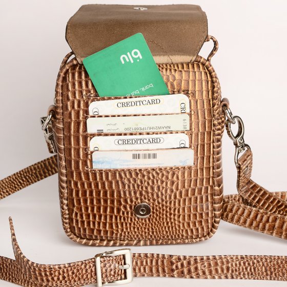 کیف کراس بادی مردانه طرح آیریک چرم کروکودیل کرم