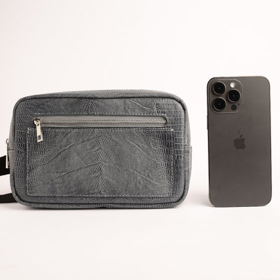 کیف کمری طرح داریوش چرم لیزارد طوسی