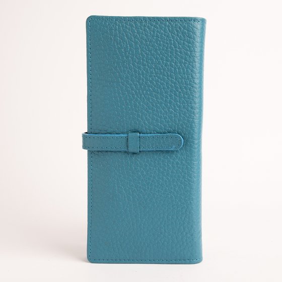 کیف دستی زنانه طرح هینا چرم فلوتر آبی