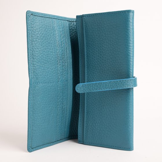 کیف دستی زنانه طرح هینا چرم فلوتر آبی