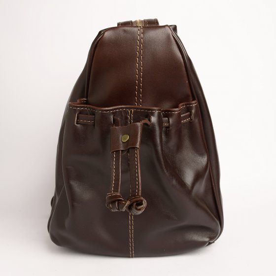 کیف زنانه مجلسی طرح آنیتا چرم ساده قهوه ای