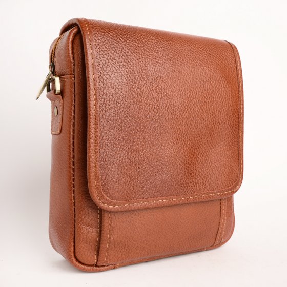 کیف کراس بادی مردانه طرح آرشام چرم فلوتر عسلی