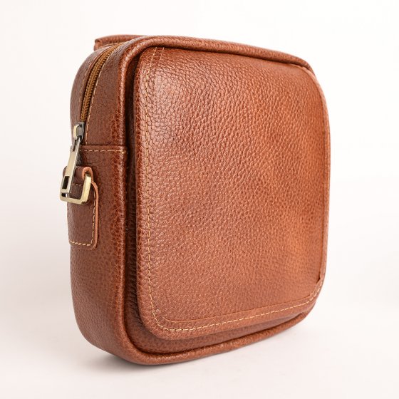 کیف کراس بادی مردانه طرح کایسر چرم فلوتر عسلی