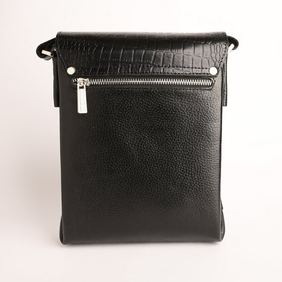 کیف کراس بادی مردانه طرح سینا چرم فلوتر مشکی