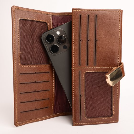 کیف دستی زنانه طرح تبسم چرم ساده عسلی