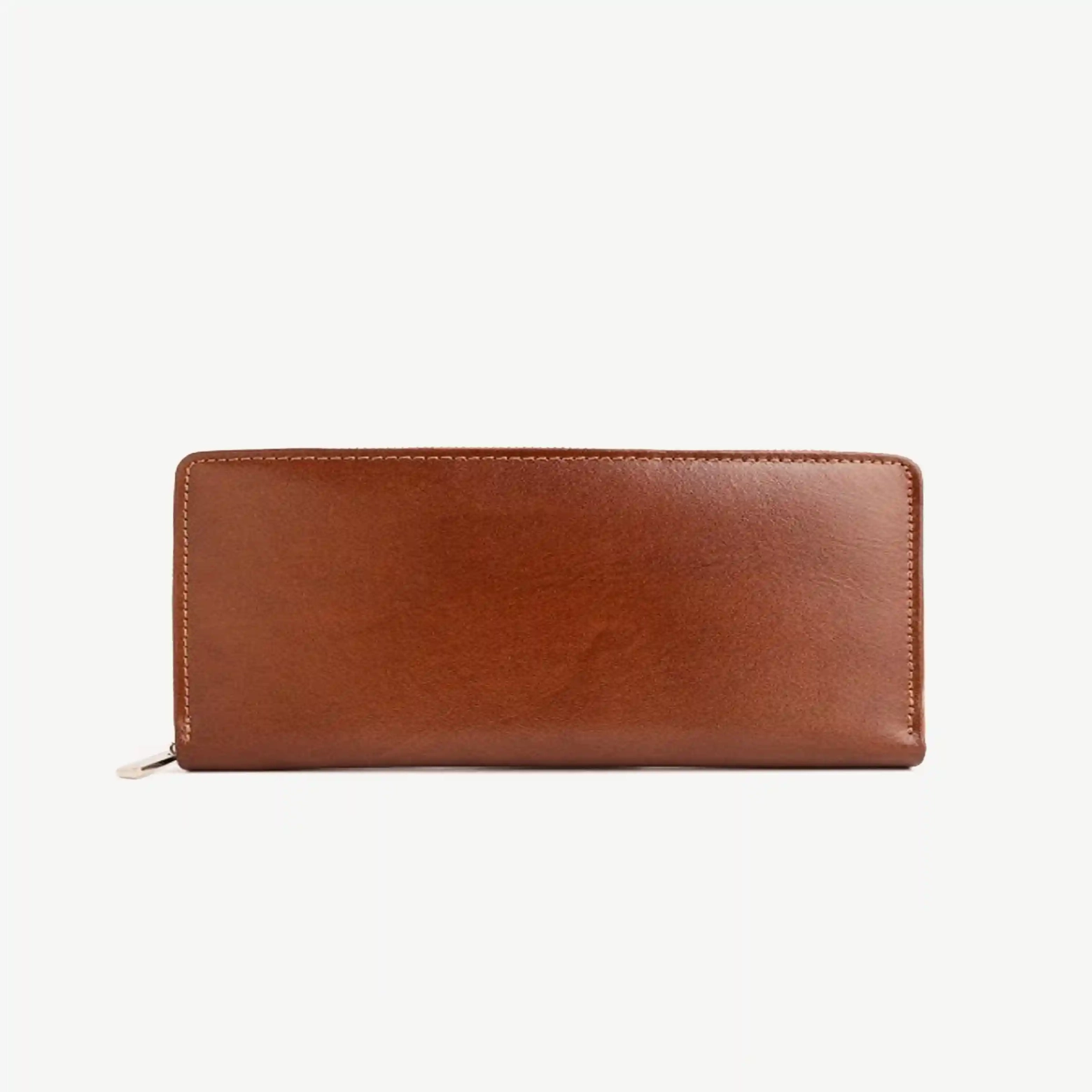 کیف دستی زنانه طرح میسرا چرم ساده عسلی