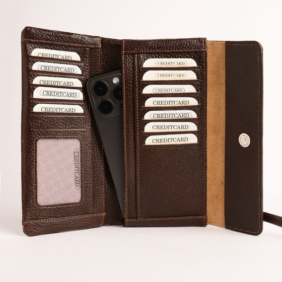 کیف دستی زنانه طرح ملیسا چرم فلوتر قهوه ای