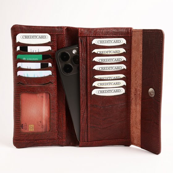 کیف دستی زنانه طرح ملیسا چرم لیزارد زرشکی