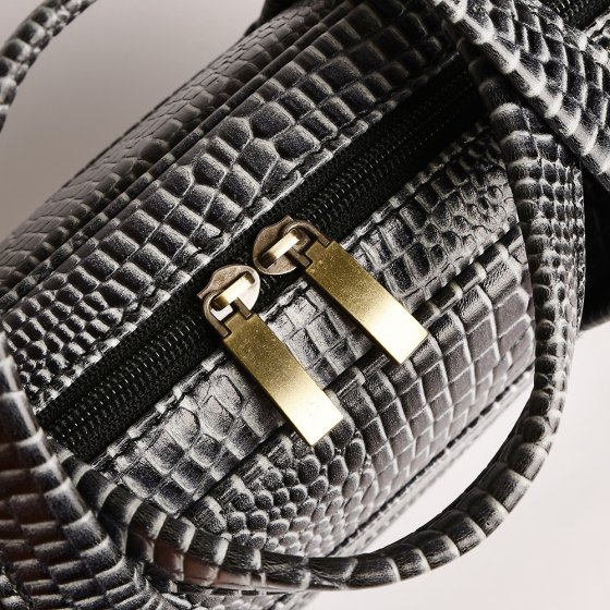 کیف اداری طرح کابوک چرم کروکودیل طوسی