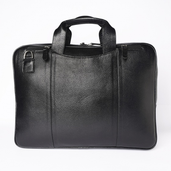 کیف اداری مردانه طرح آیهان چرم فلوتر مشکی