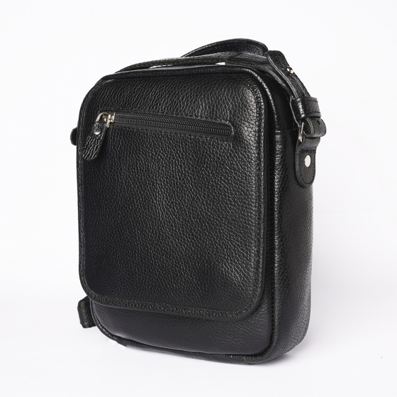 کیف کراس بادی مردانه طرح فارا چرم فلوتر مشکی