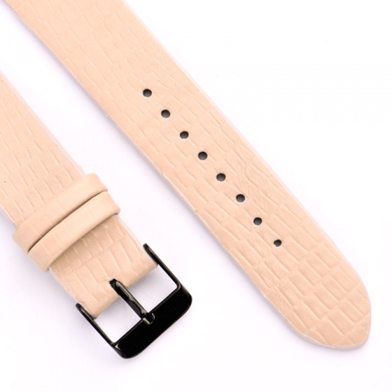 بند اپل واچ چرم لیزارد کرم