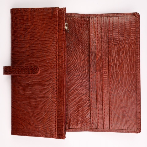 کیف دستی زنانه طرح هینا چرم لیزارد زرشکی