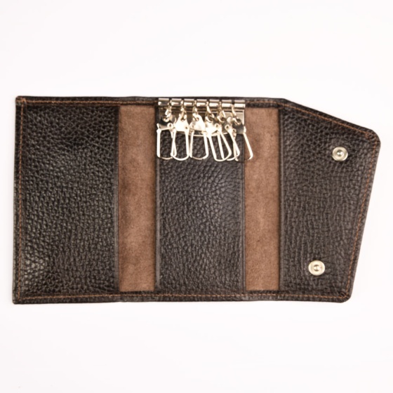 جاکلیدی ستی چرم فلوتر قهوه ای