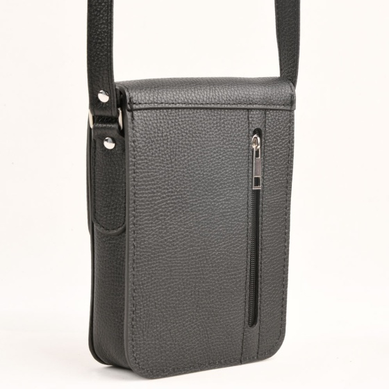 کیف کراس بادی مردانه طرح هاکان چرم فلوتر مشکی