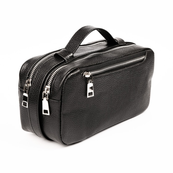 کیف دستی مردانه طرح کاویان چرم فلوتر مشکی