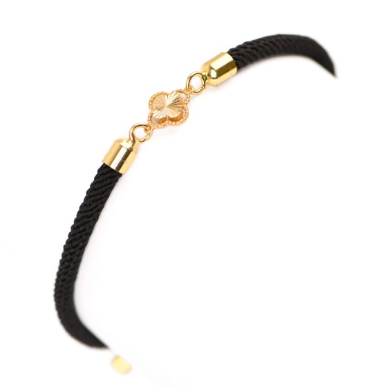 دستبند طلا زنانه طرح ونکلیف تو پر کوچک