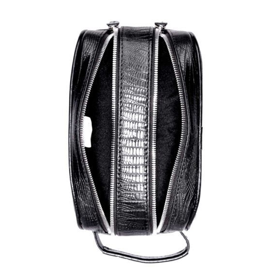 کیف دستی مردانه طرح دیزل کوچک چرم لیزارد مشکی