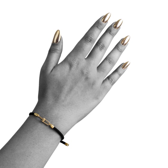 دستبند چرم طلا زنانه طرح تیفانی