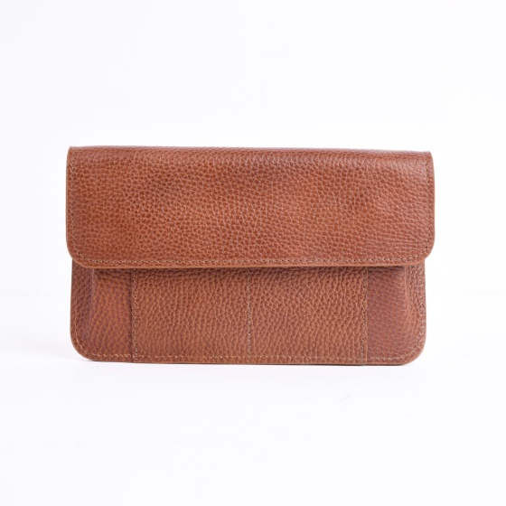 کیف دستی زنانه طرح تیدا چرم عسلی فلوتر