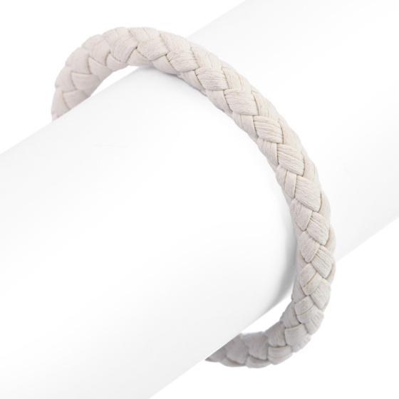 دستبند زنانه بافت کرم