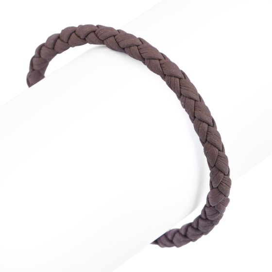دستبند زنانه بافت قهوه ای