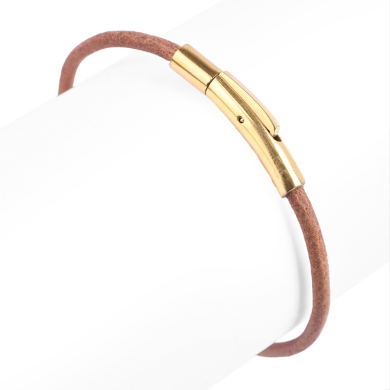 دستبند تک دور لول عسلی