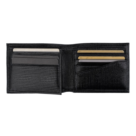 کیف پول جیبی طرح یارا چرم کروکو مشکی